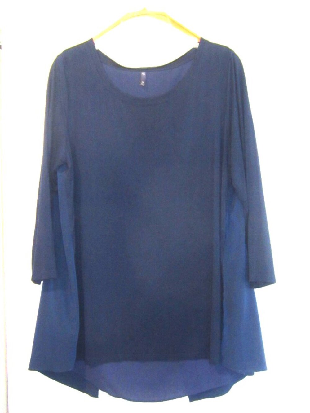 NYDJ Navy Long Sleeve Tunic Top Size M